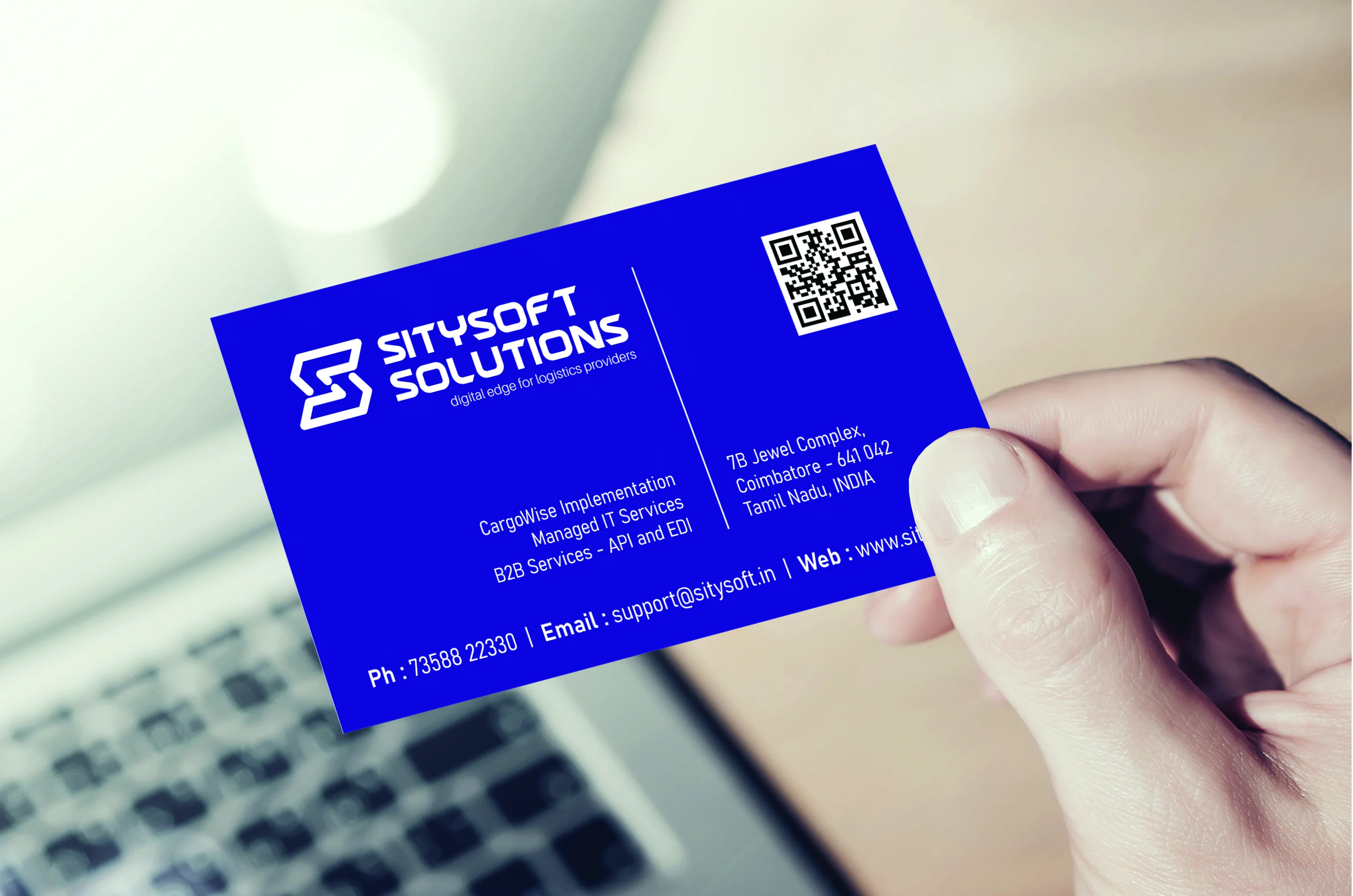 Sitysoft Business Card &mdash; Graphic Designing & Printing Agency Coimbatore