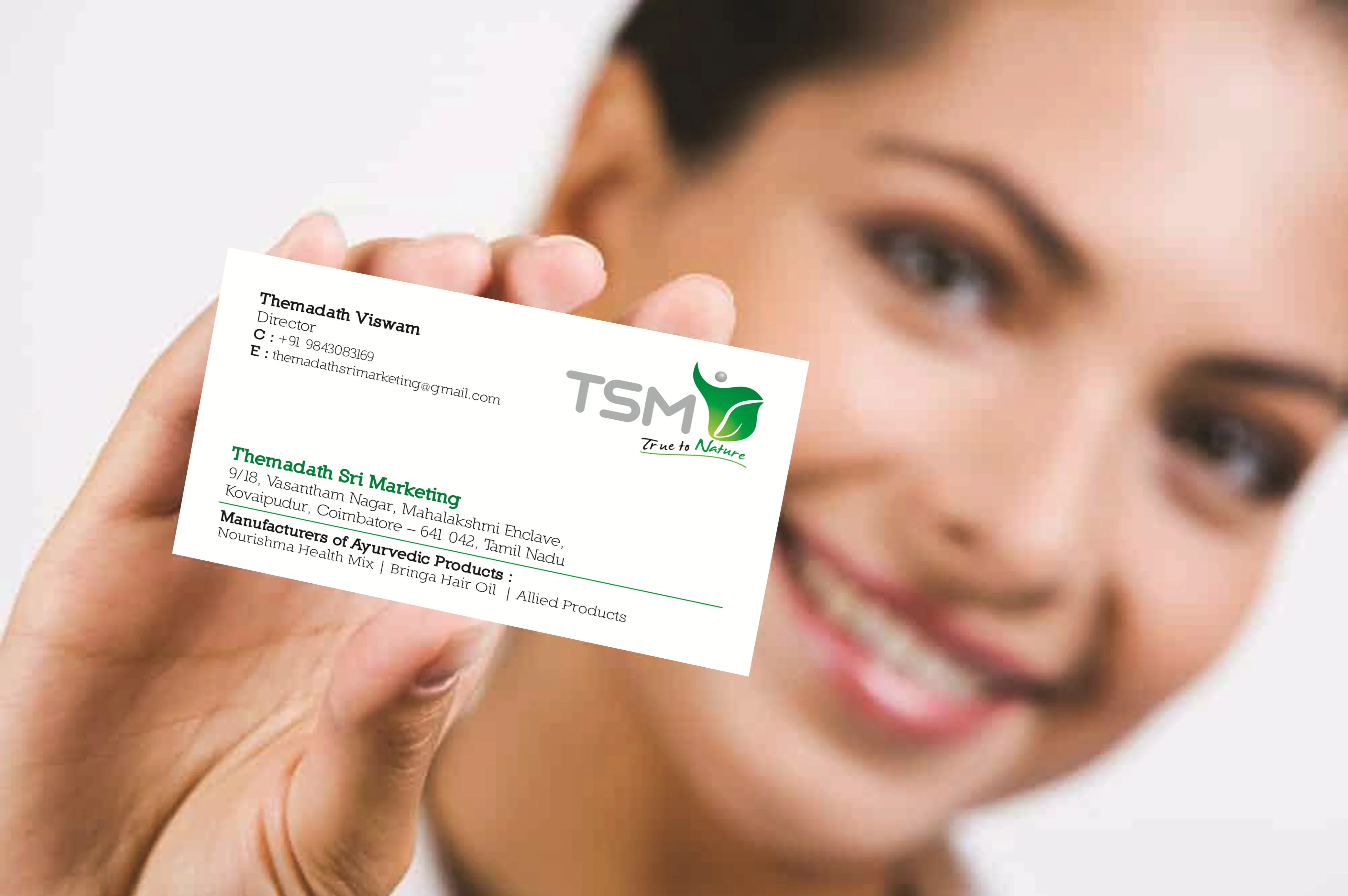 Themadath Sri Marketing Business Card &mdash; Graphic Designing & Printing Agency Coimbatore