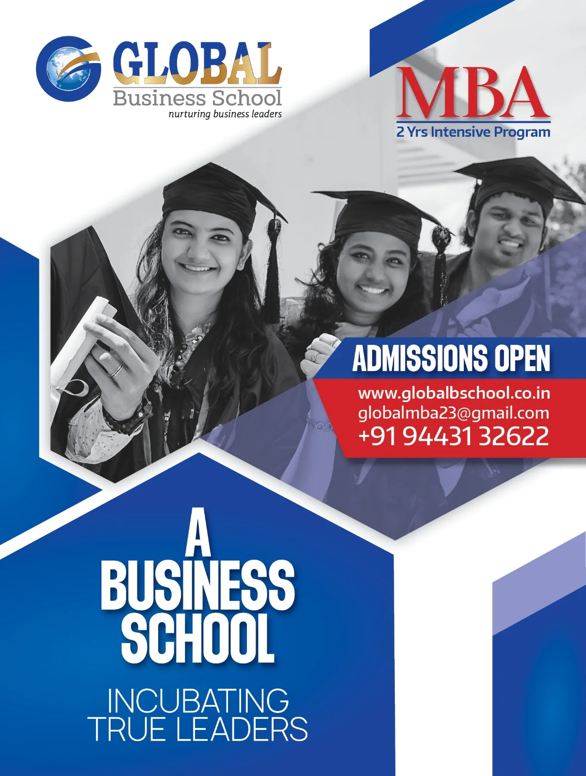 GBS MBA Admission Cover Flyer &mdash; Graphic Designing & Printing Agency Coimbatore