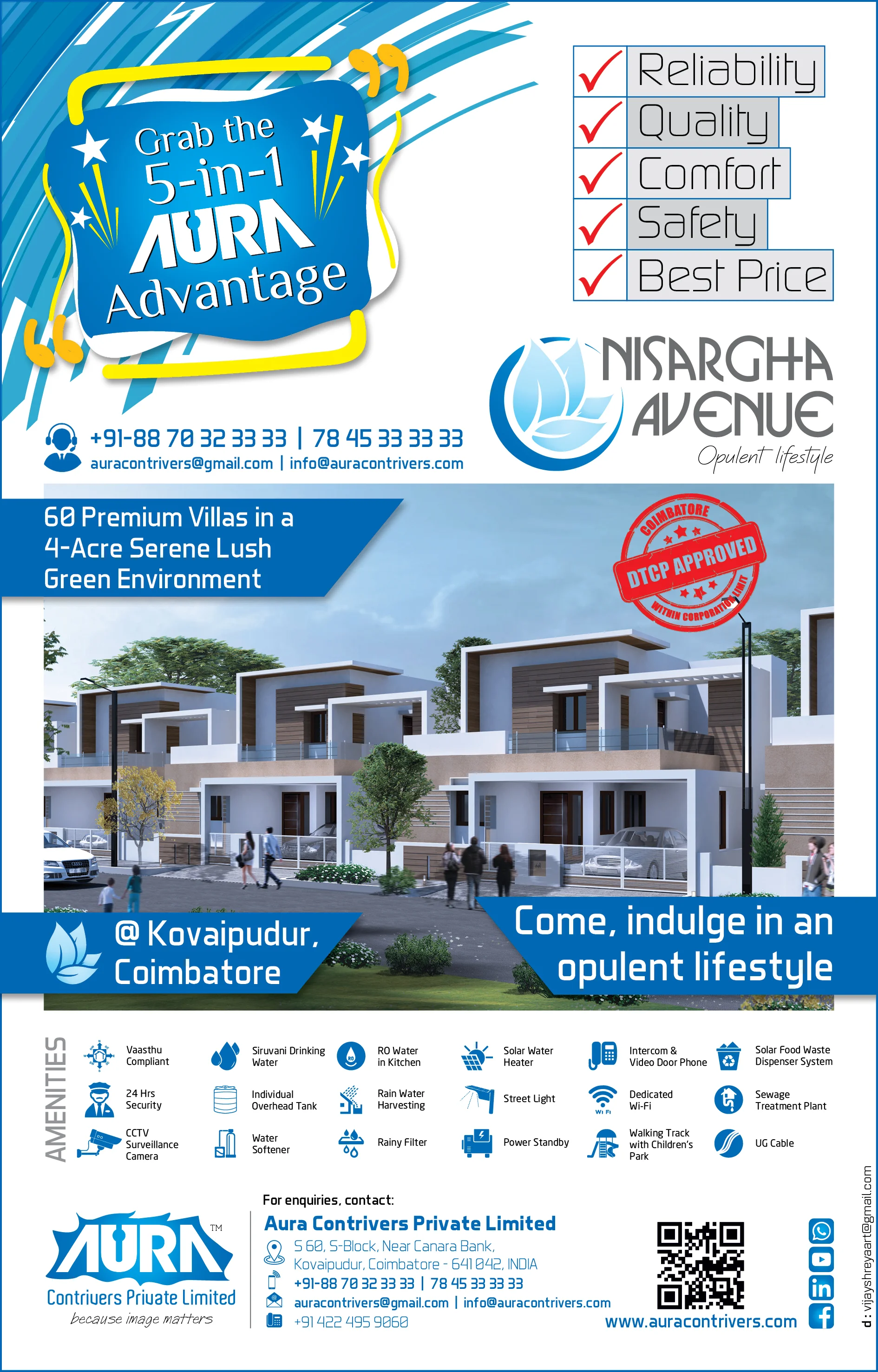 Aura Contrivers Ad &mdash; Graphic Designing & Printing Agency Coimbatore