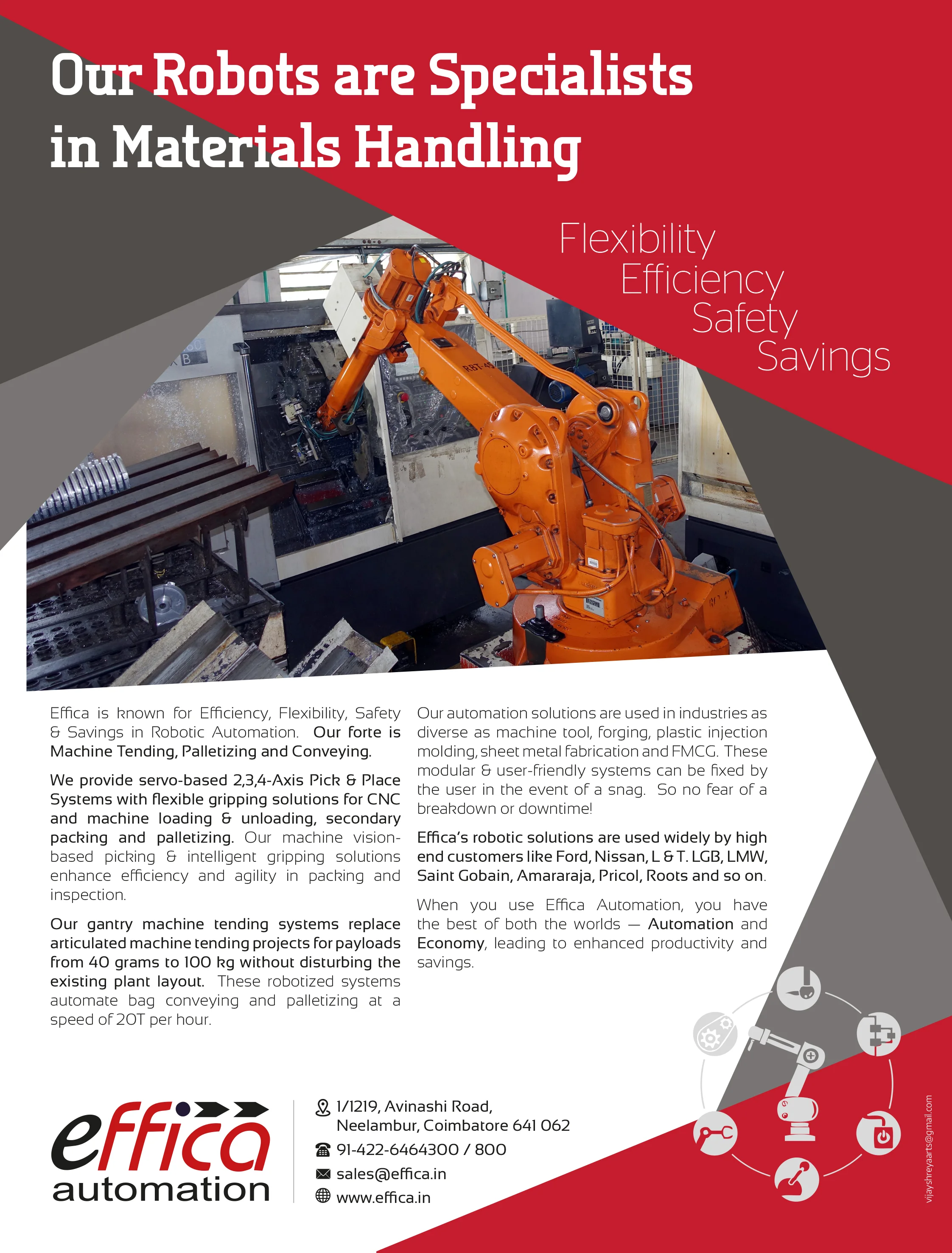 Effica Automation Ad &mdash; Graphic Designing & Printing Agency Coimbatore