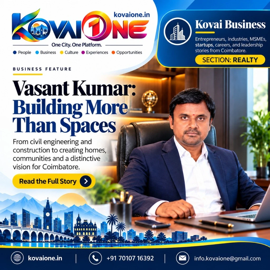 KovaiOne Business Feature &mdash; Vasant Kumar