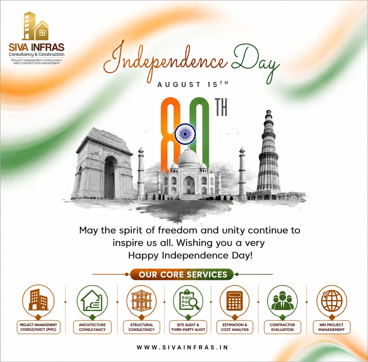 Siva Infra Independence Day Post