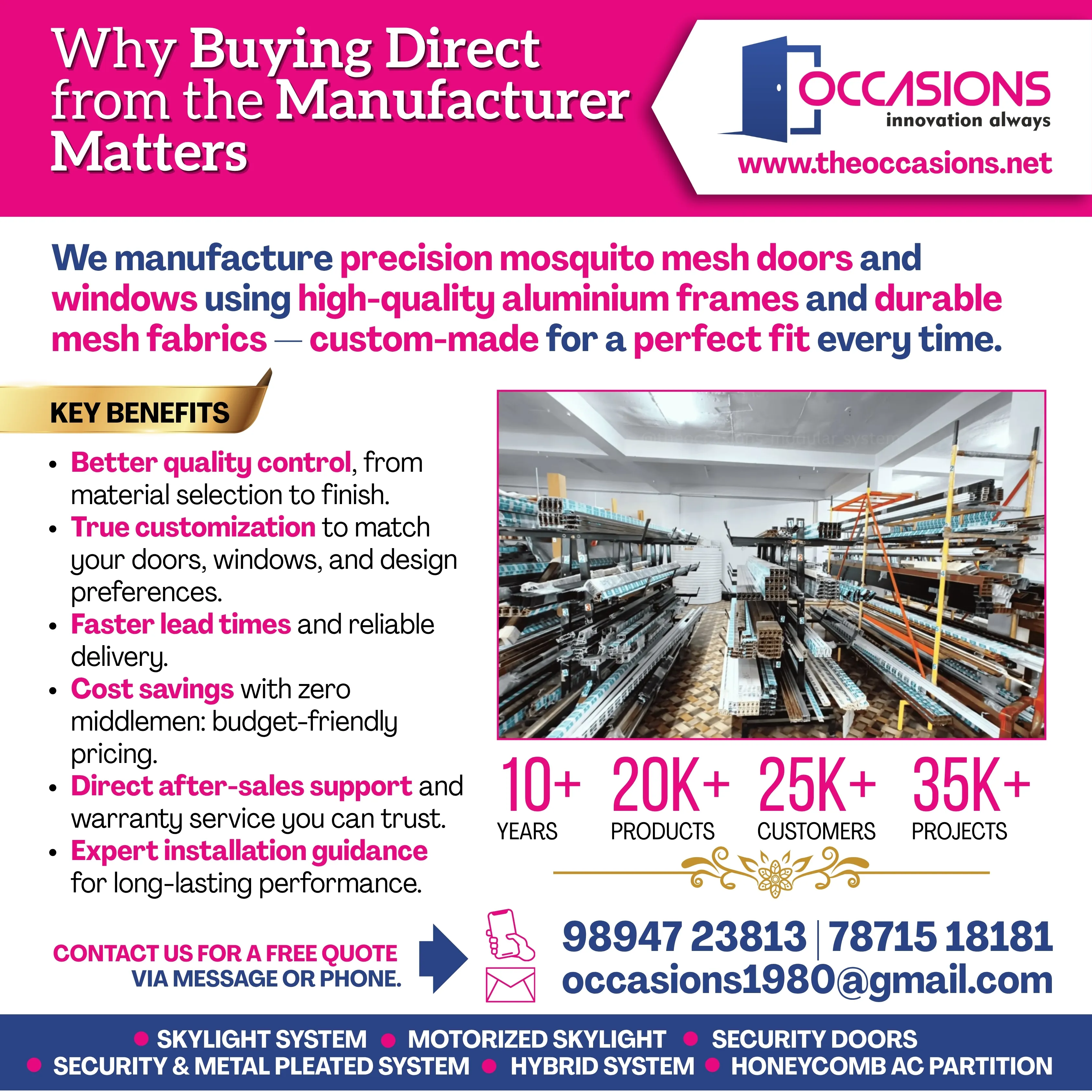 Occassions Direct Manufacturer