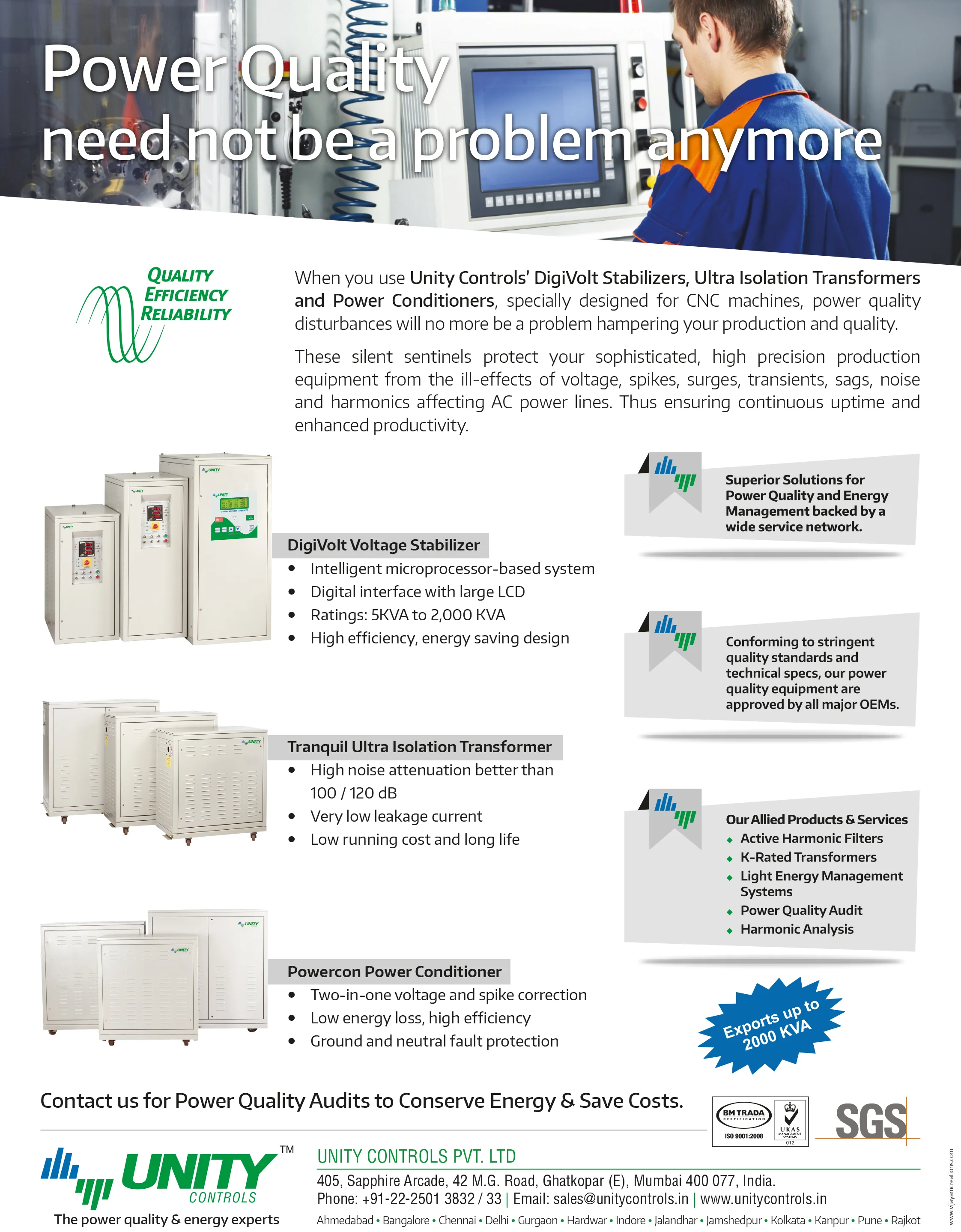 Unity Controls Ad &mdash; Graphic Designing & Printing Agency Coimbatore